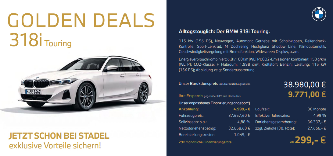 Golden Deal BMW 3er